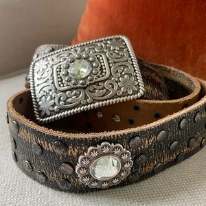 Ariat Rhinestone Leather Western Belt